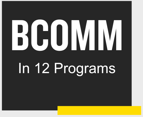 BCOMM in All 12 Programs